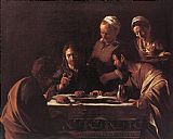 Emmaus Canvas Paintings - Supper at Emmaus